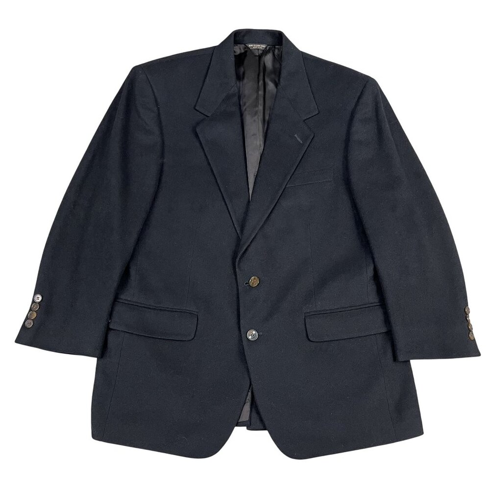 Lord & Taylor 100% Cashmere Blazer Mens Large Black Sports Coat‎ (READ)